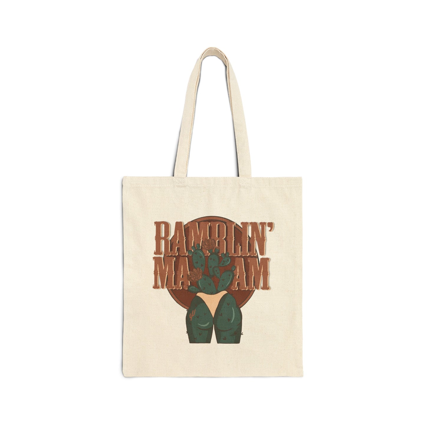 Cotton Canvas Tote Honky Tonk Honey/Ramblin' Ma'am Bag