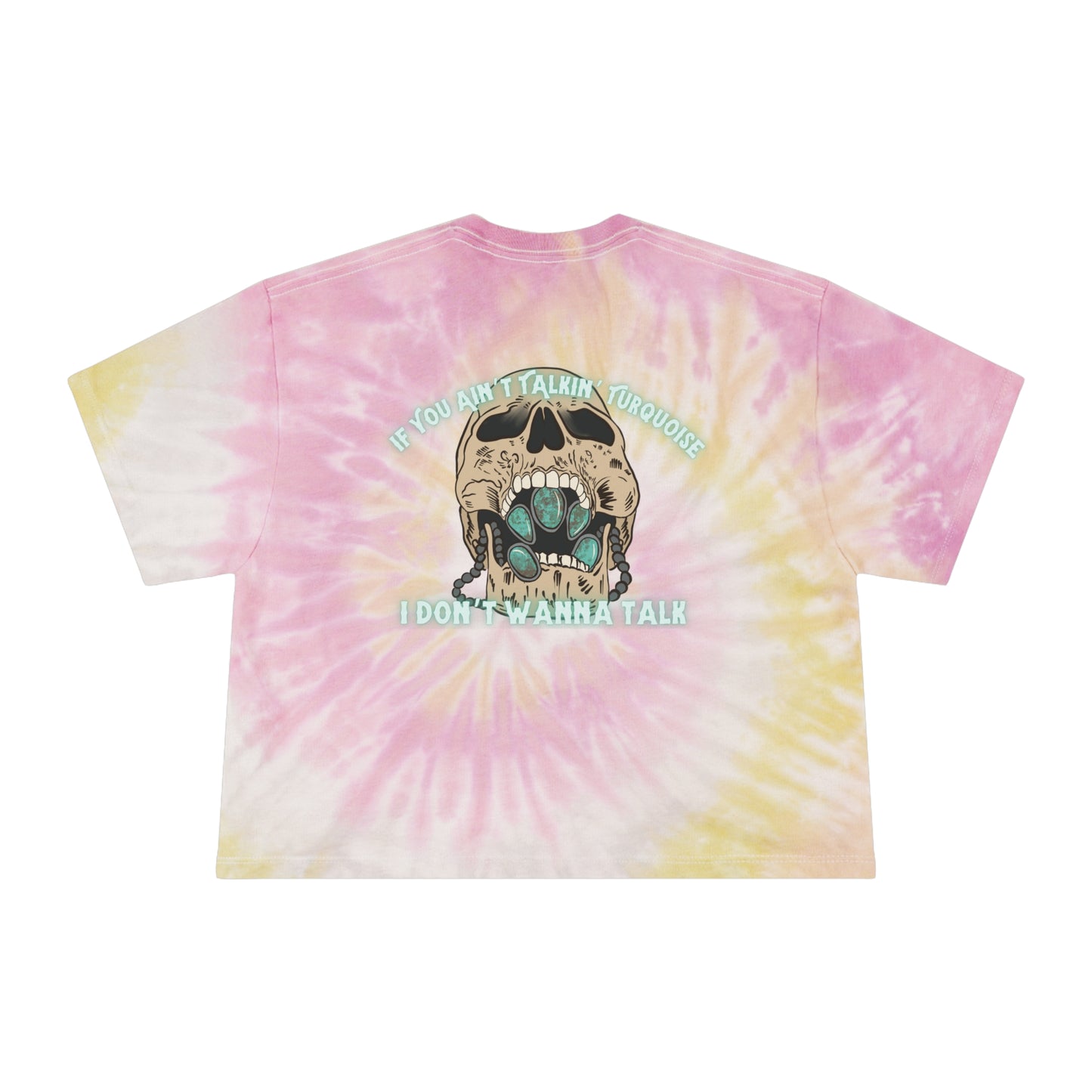 Talkin' Turqouise Tie-Dye Crop Tee