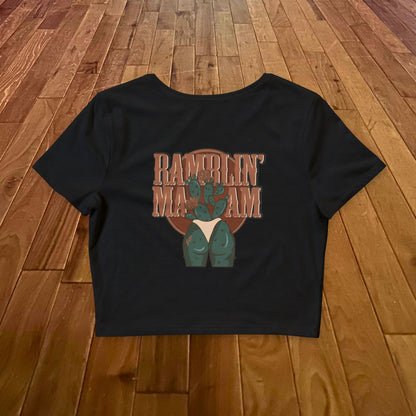 Ramblin' Ma'am Crop Tee