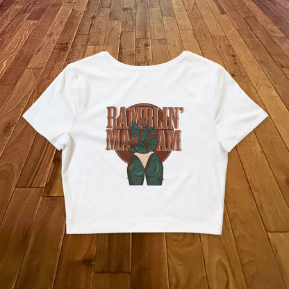 Ramblin' Ma'am Crop Tee