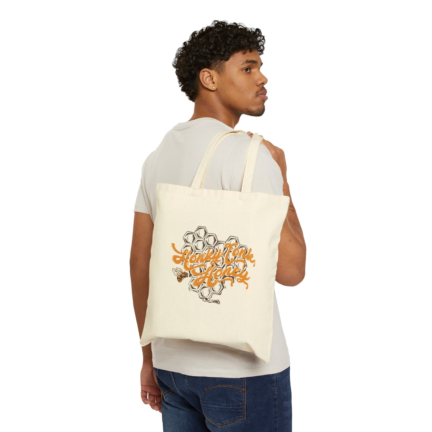 Cotton Canvas Tote Honky Tonk Honey/Ramblin' Ma'am Bag