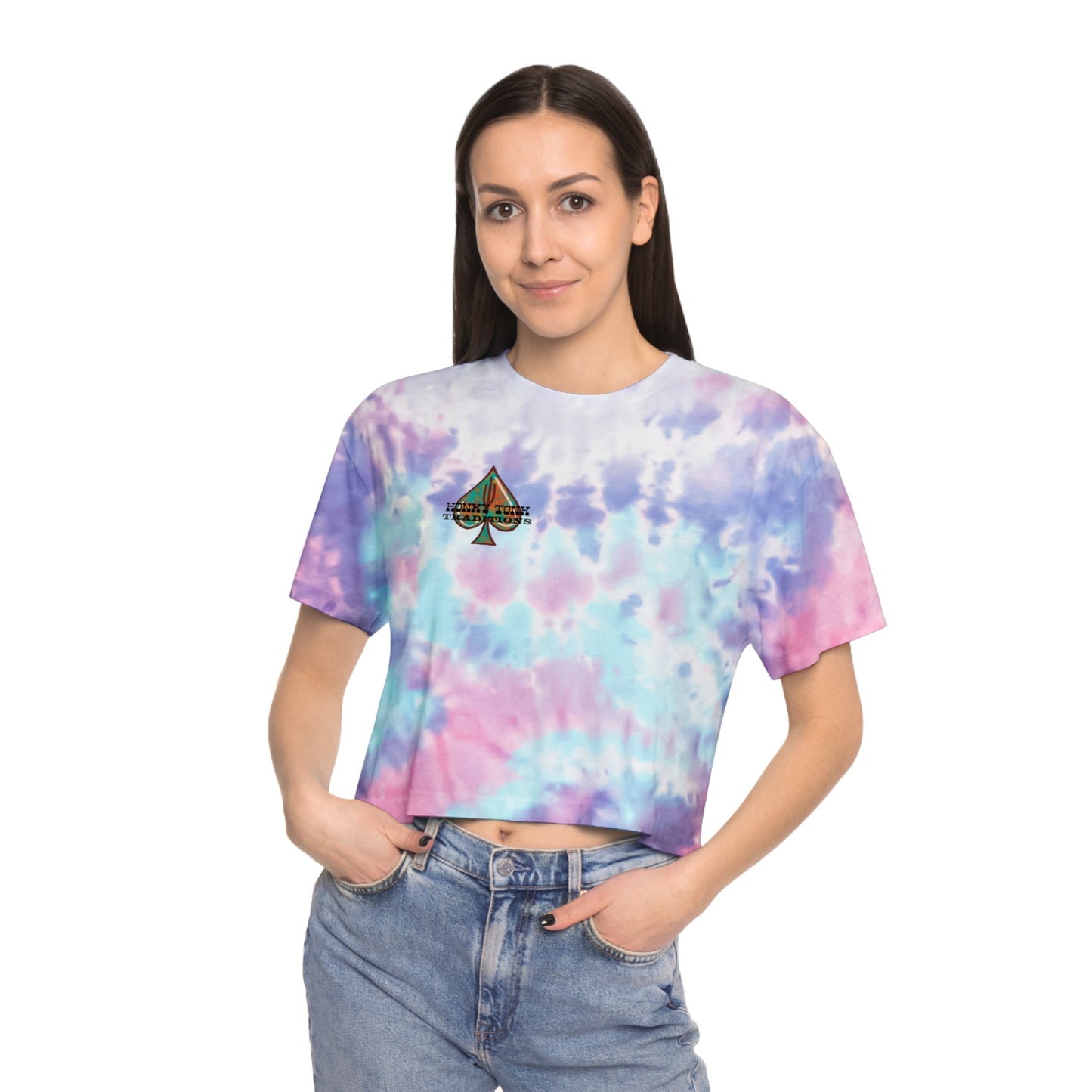 Talkin' Turqouise Tie-Dye Crop Tee