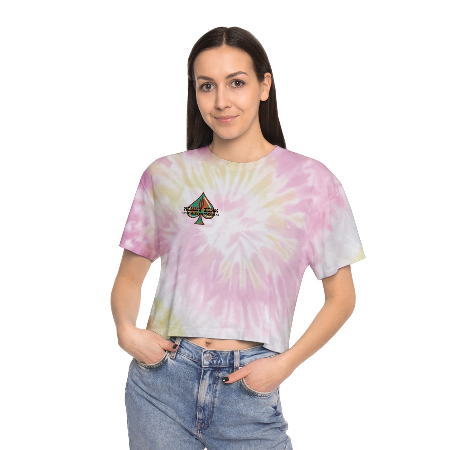 Talkin' Turqouise Tie-Dye Crop Tee